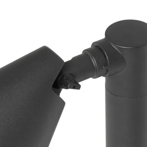 QAZQA Modern buiten paaltje zwart 60 cm IP44 verstelbaar - Ciara