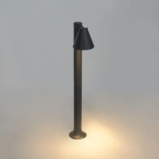QAZQA Modern buiten paaltje zwart 60 cm IP44 verstelbaar - Ciara