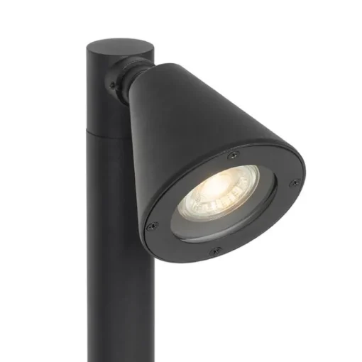 QAZQA Modern buiten paaltje zwart 60 cm IP44 verstelbaar - Ciara