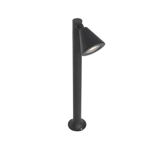 QAZQA Modern buiten paaltje zwart 60 cm IP44 verstelbaar - Ciara