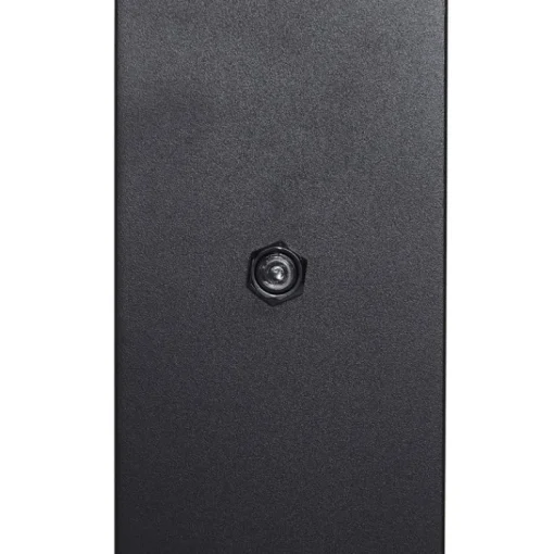 QAZQA Modern buiten paaltje zwart met smoke glas 70cm met schemersensor IP44 - Denmark