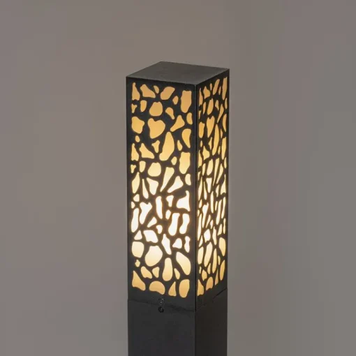 QAZQA Modern buiten paaltje zwart 90 cm IP44 - Nicole