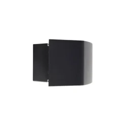 QAZQA Modern buitenwandlamp grafiet 14,3 cm IP44 - Latina