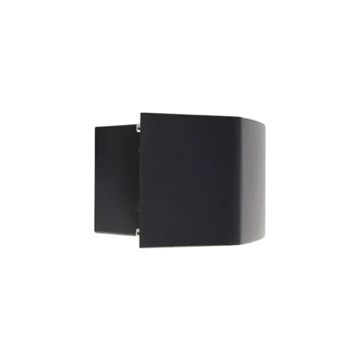 QAZQA Modern buitenwandlamp grafiet 14,3 cm IP44 - Latina