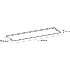 Shada Modern LED paneel wit 119,5 cm incl. LED - Fons