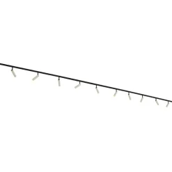 QAZQA Modern railsysteem met 10 spots beige met zwart 1-fase - Slimline Uzzy