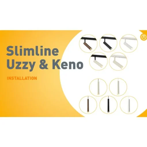 QAZQA Modern railsysteem met 6 spots en 4 hanglampen beige met wit 1-fase - Slimline Uzzy Keno