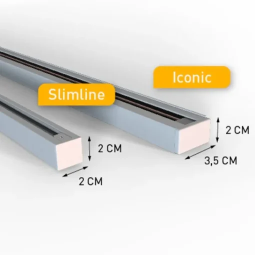 QAZQA Modern railsysteem met 6 spots en 4 hanglampen beige met wit 1-fase - Slimline Uzzy Keno