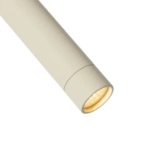 QAZQA Modern railsysteem met 10 spots beige met wit 1-fase - Slimline Uzzy