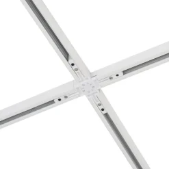 QAZQA Modern railsysteem met 10 spots beige met wit 1-fase - Slimline Uzzy