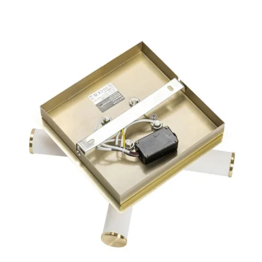QAZQA Moderne badkamer plafondlamp messing 4-lichts IP44 - Bath