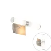 QAZQA Moderne badkamer wandlamp staal IP44 2-lichts - Bath