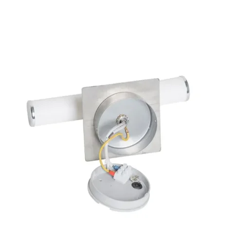 QAZQA Moderne badkamer wandlamp staal IP44 2-lichts - Bath