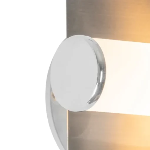 QAZQA Moderne badkamer wandlamp staal IP44 2-lichts - Bath