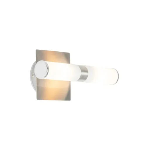 QAZQA Moderne badkamer wandlamp staal IP44 2-lichts - Bath