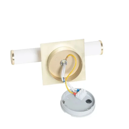 QAZQA Moderne badkamer wandlamp goud IP44 2-lichts - Bath