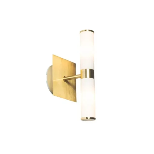 QAZQA Moderne badkamer wandlamp goud IP44 2-lichts - Bath