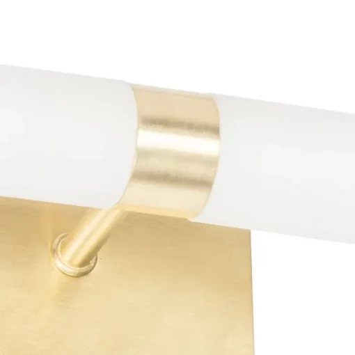 QAZQA Moderne badkamer wandlamp goud IP44 2-lichts - Bath
