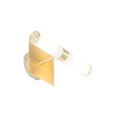 QAZQA Moderne badkamer wandlamp goud IP44 2-lichts - Bath