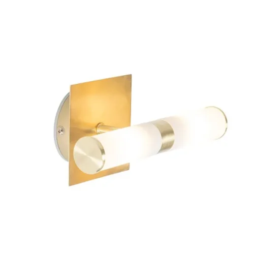 QAZQA Moderne badkamer wandlamp goud IP44 2-lichts - Bath