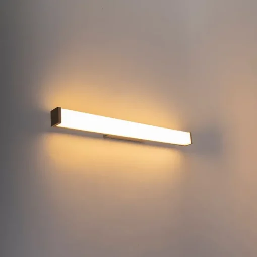 QAZQA Moderne badkamer wandlamp staal 62 cm IP44 - Cascada