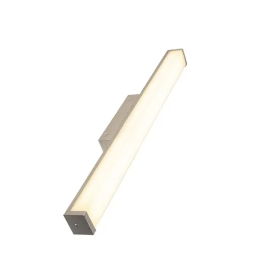 QAZQA Moderne badkamer wandlamp staal 62 cm IP44 - Cascada