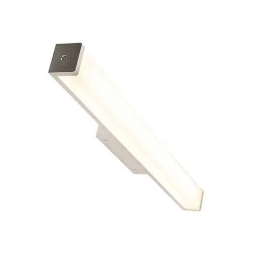 QAZQA Moderne badkamer wandlamp staal 62 cm IP44 - Cascada