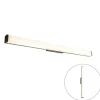 QAZQA Moderne badkamer wandlamp zwart 92 cm IP44 - Cascada