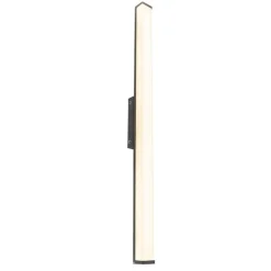 QAZQA Moderne badkamer wandlamp zwart 92 cm IP44 - Cascada