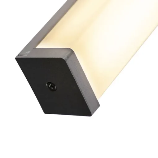 QAZQA Moderne badkamer wandlamp zwart 92 cm IP44 - Cascada