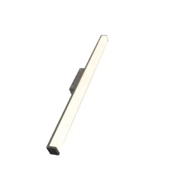 QAZQA Moderne badkamer wandlamp zwart 92 cm IP44 - Cascada