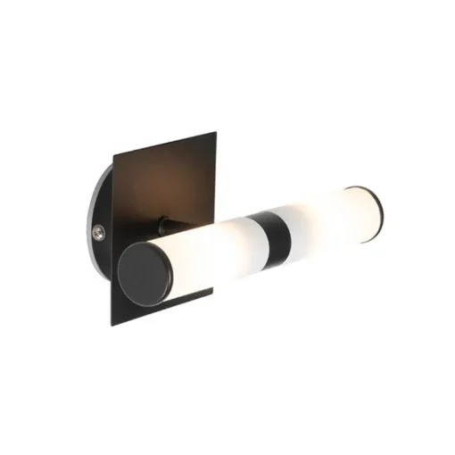QAZQA Moderne badkamer wandlamp zwart IP44 2-lichts - Bath