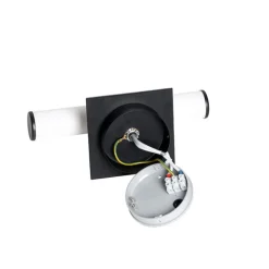 QAZQA Moderne badkamer wandlamp zwart IP44 2-lichts - Bath