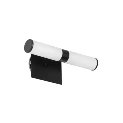 QAZQA Moderne badkamer wandlamp zwart IP44 2-lichts - Bath