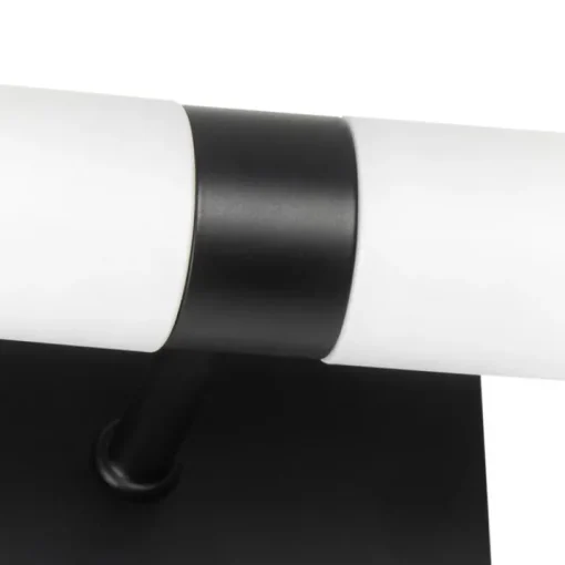 QAZQA Moderne badkamer wandlamp zwart IP44 2-lichts - Bath
