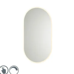 QAZQA Moderne badkamerspiegel incl. LED en touch dimmer - Bouwina