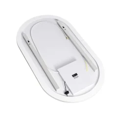 QAZQA Moderne badkamerspiegel incl. LED en touch dimmer - Bouwina