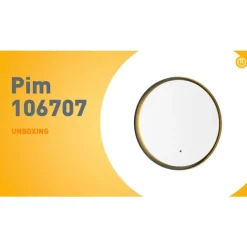 QAZQA Moderne badkamerspiegel zwart incl. LED en touch dimmer - Pim
