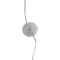 QAZQA Moderne booglamp chroom met witte kap - Arc Basic
