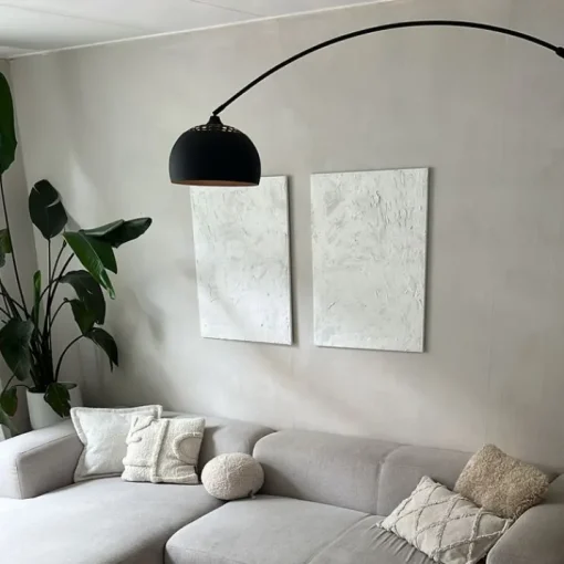 QAZQA Moderne booglamp zwart - XXL