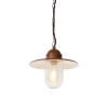 QAZQA Moderne buiten hanglamp roestbruin IP44 - Kansas