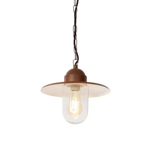 QAZQA Moderne buiten hanglamp roestbruin IP44 - Kansas