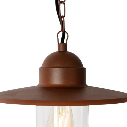 QAZQA Moderne buiten hanglamp roestbruin IP44 - Kansas