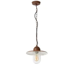 QAZQA Moderne buiten hanglamp roestbruin IP44 - Kansas
