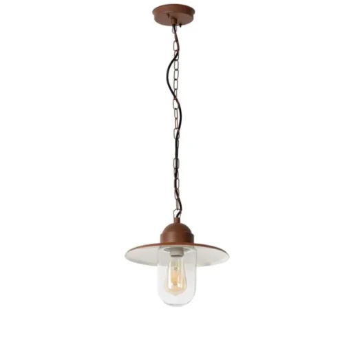QAZQA Moderne buiten hanglamp roestbruin IP44 - Kansas