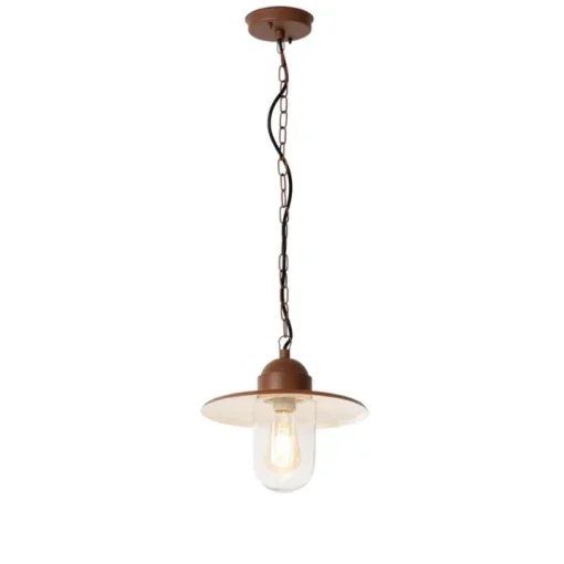 QAZQA Moderne buiten hanglamp roestbruin IP44 - Kansas