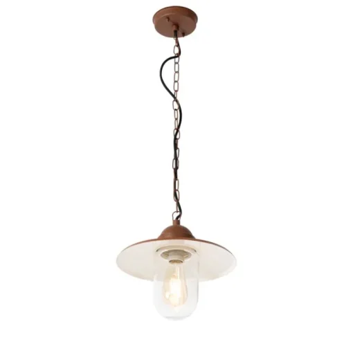 QAZQA Moderne buiten hanglamp roestbruin IP44 - Kansas