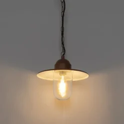 QAZQA Moderne buiten hanglamp roestbruin IP44 - Kansas
