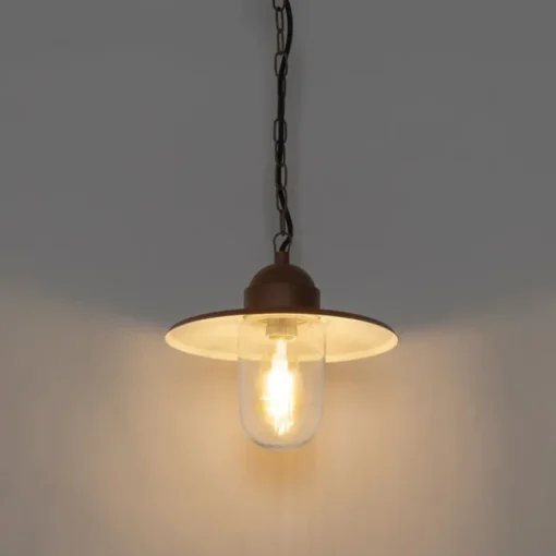 QAZQA Moderne buiten hanglamp roestbruin IP44 - Kansas