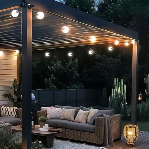 QAZQA Moderne buiten lichtsnoer 16M incl. LED 28-lichts - Malai